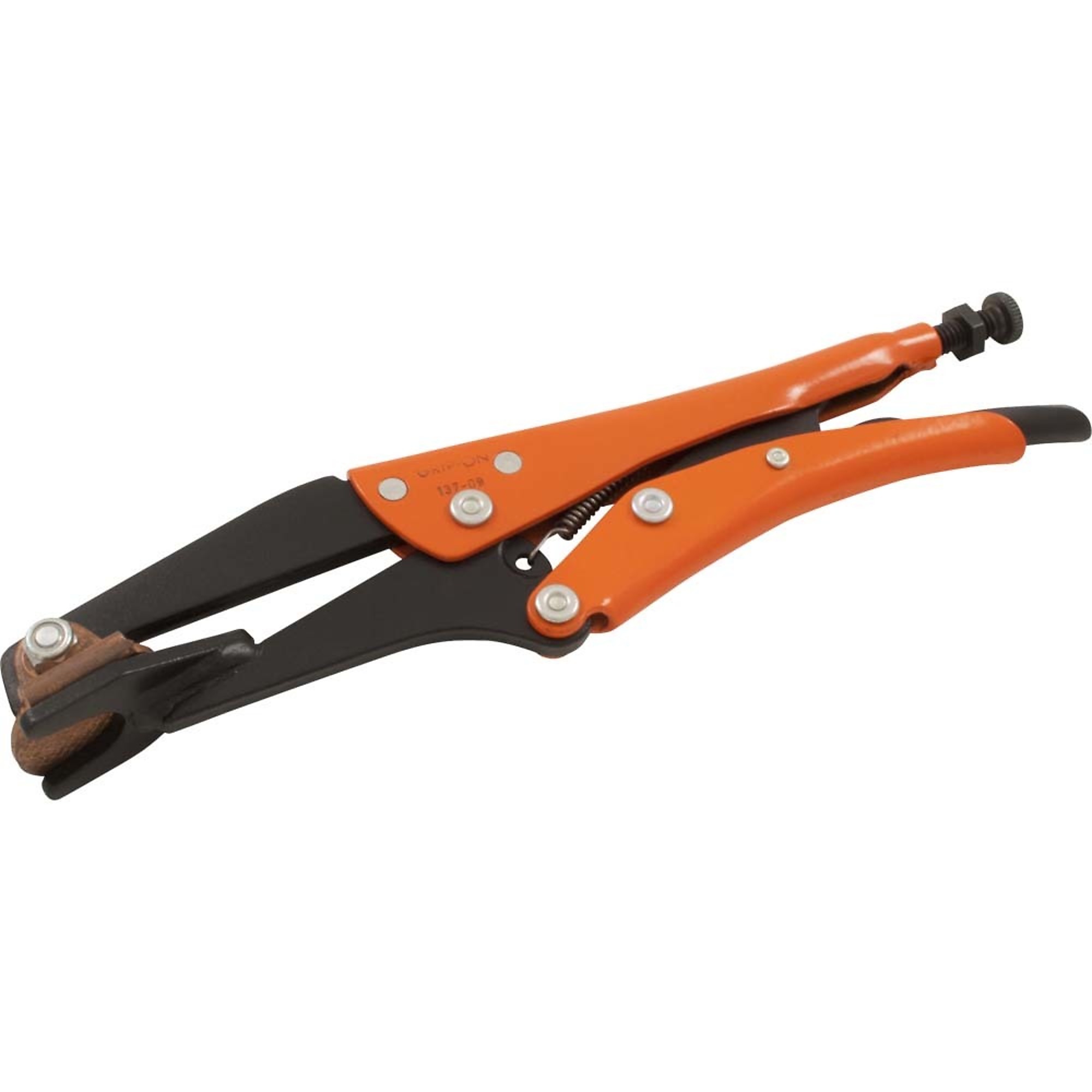 Grip-on, 9in. Plugweld Locking Plier, 1-9/16in. Jaw Opening, Pieces (qty.) 1 Material Alloy Steel, Jaw Capacity 1.38 in, Model# 137-09